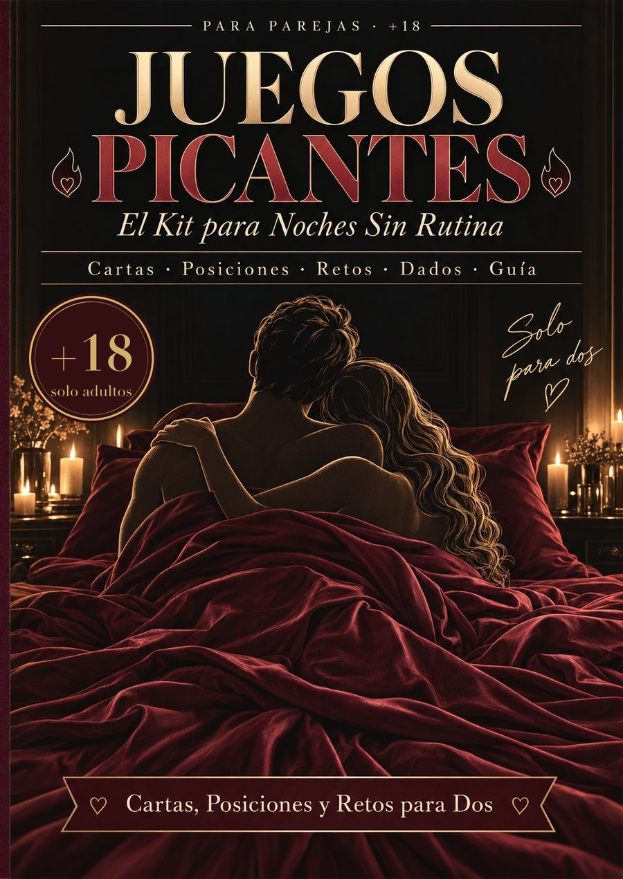 Portada de la guía Juegos Picantes: cartas, posiciones, retos, dados y guía para parejas